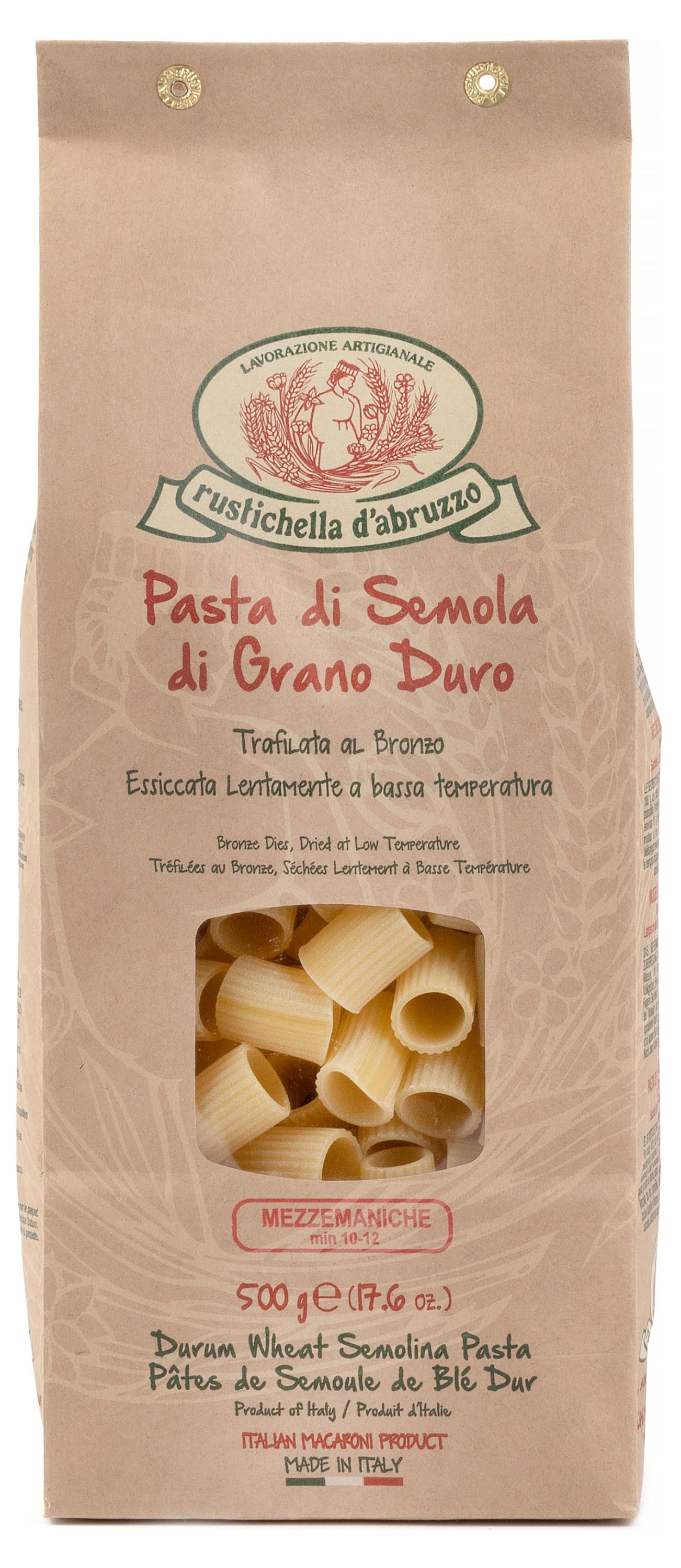 Изображение товара Макаронные изделия Rustichella D'Abruzzo Mezzemaniche 500 г италия классика