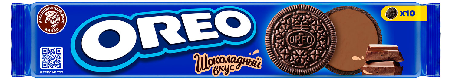 

Печенье OREO с какао и начинкой со вкусом шоколада, 95 г