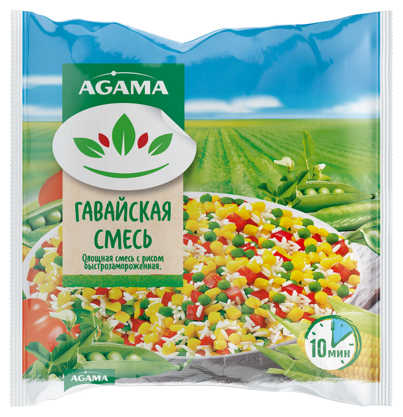 

Смесь овощная Agama Гавайская замороженная, 400 г