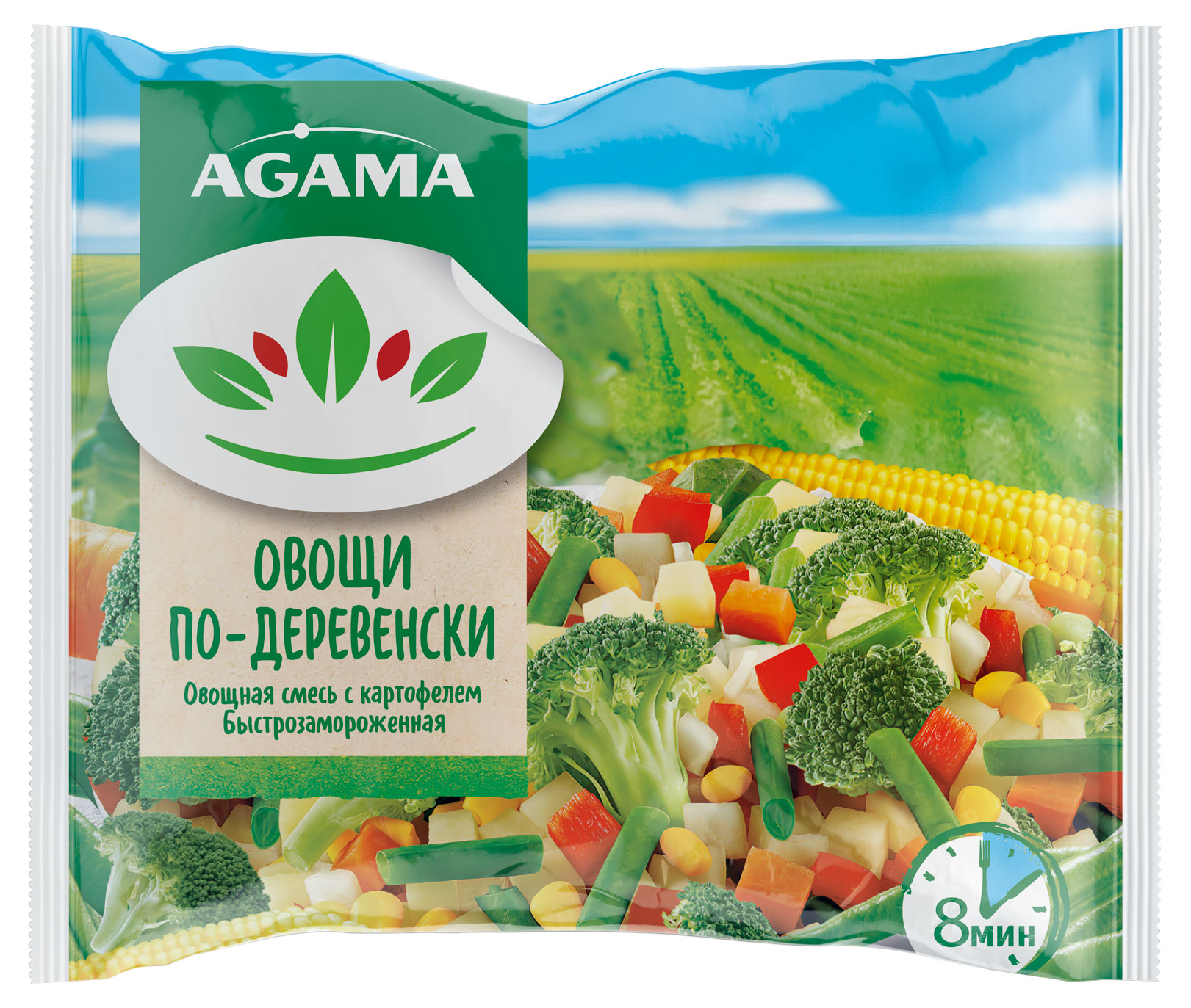 

Смесь овощная Agama Овощи по деревенски замороженная, 400 г