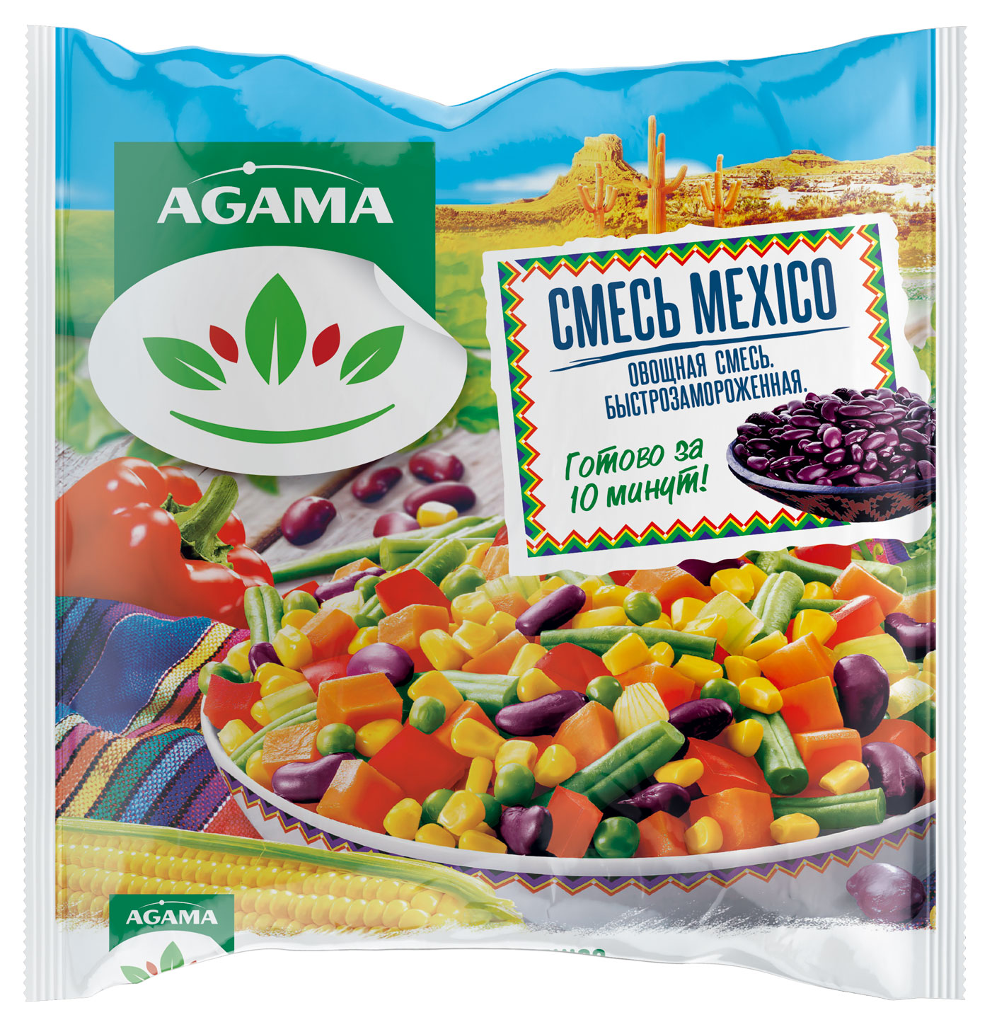 

Смесь овощная Agama MEXIKO замороженная, 400 г