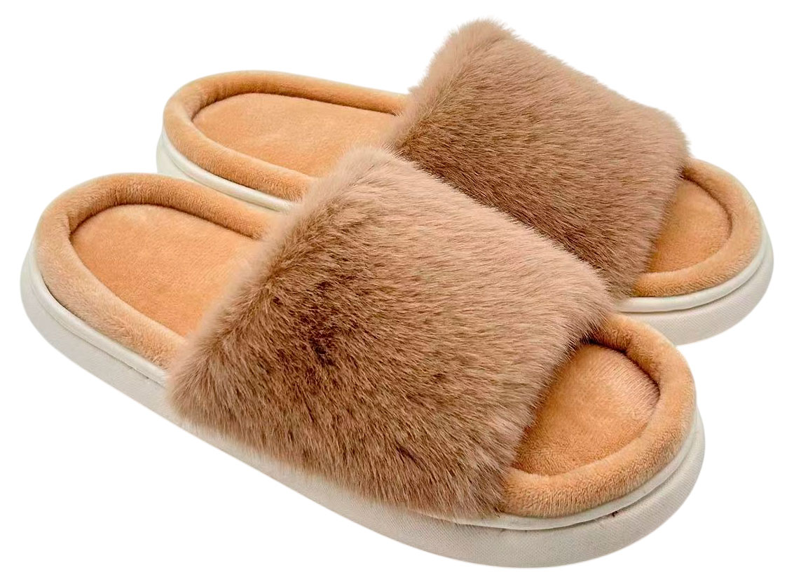 Изображение товара Тапочки женские InExtenso коричневые, 36/37-40/41