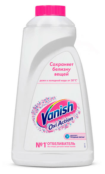 

Отбеливатель для тканей Vanish Oxi Action Кристальная белизна, 1 л