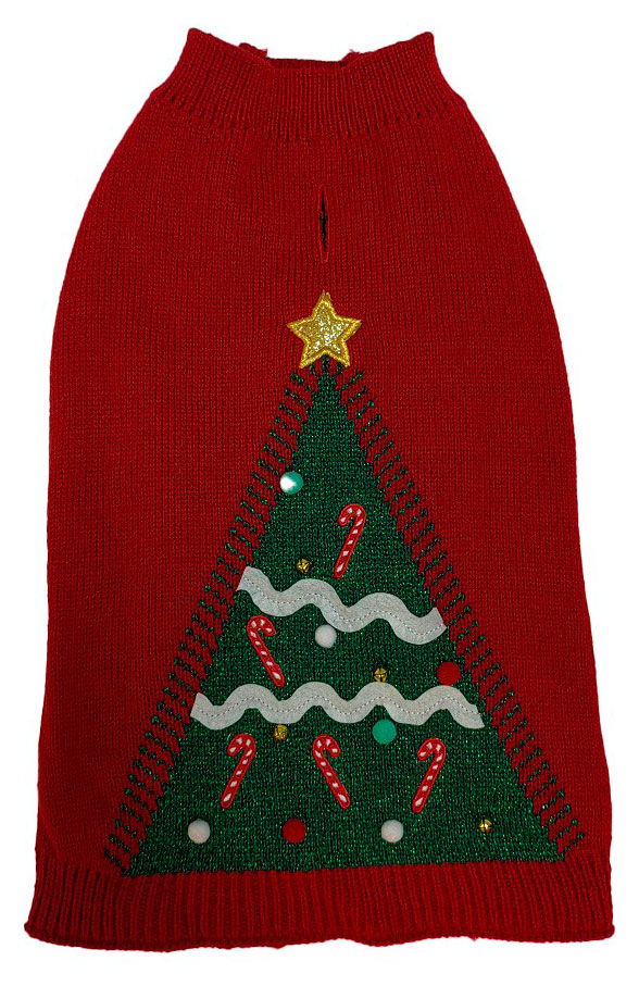 

Свитер для собак Елочка красный