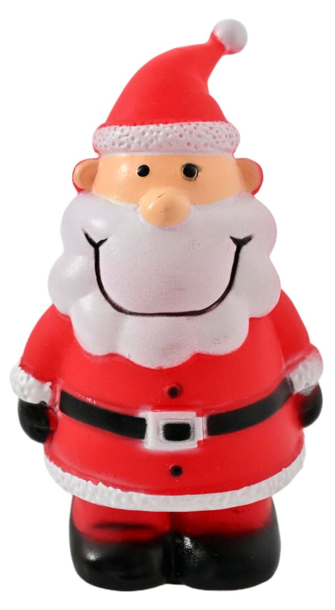 

Игрушка для собак новогодняя Санта, 13 см