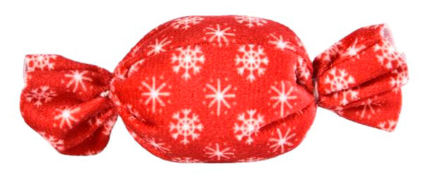 

Игрушка для кошек новогодняя Конфета красная, 4х10 см