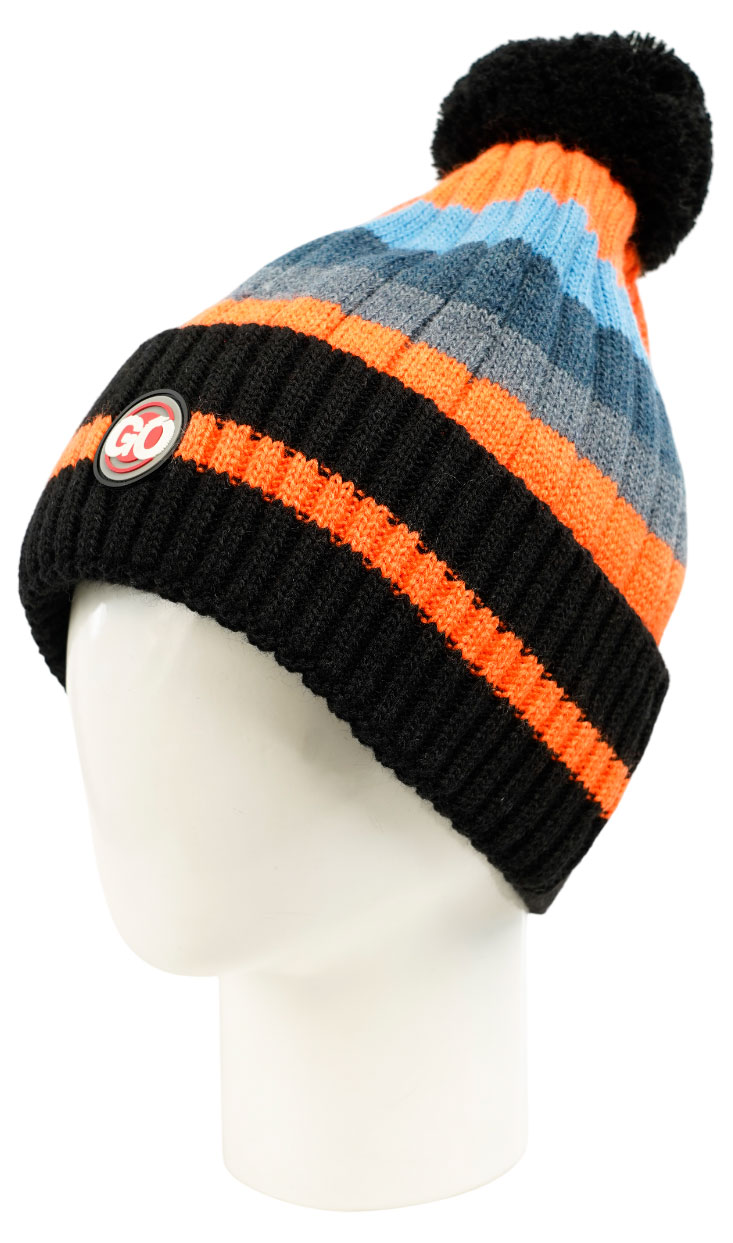 Изображение товара Детская вязаная шапка ПриКиндер для мальчиков 50-52см зимняя комфортная