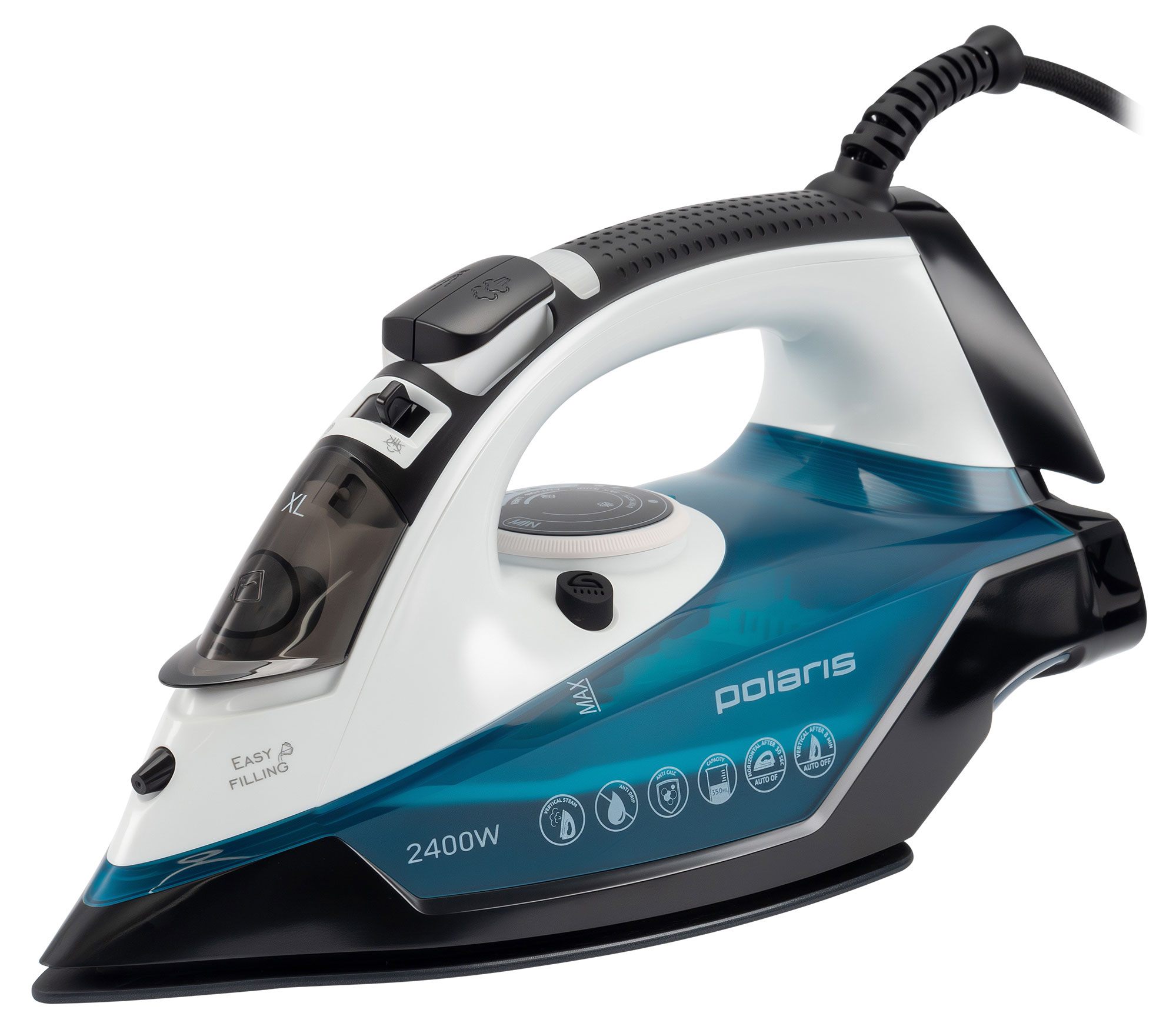 

Утюг Polaris PIR 2420AK Белый/бирюзовый