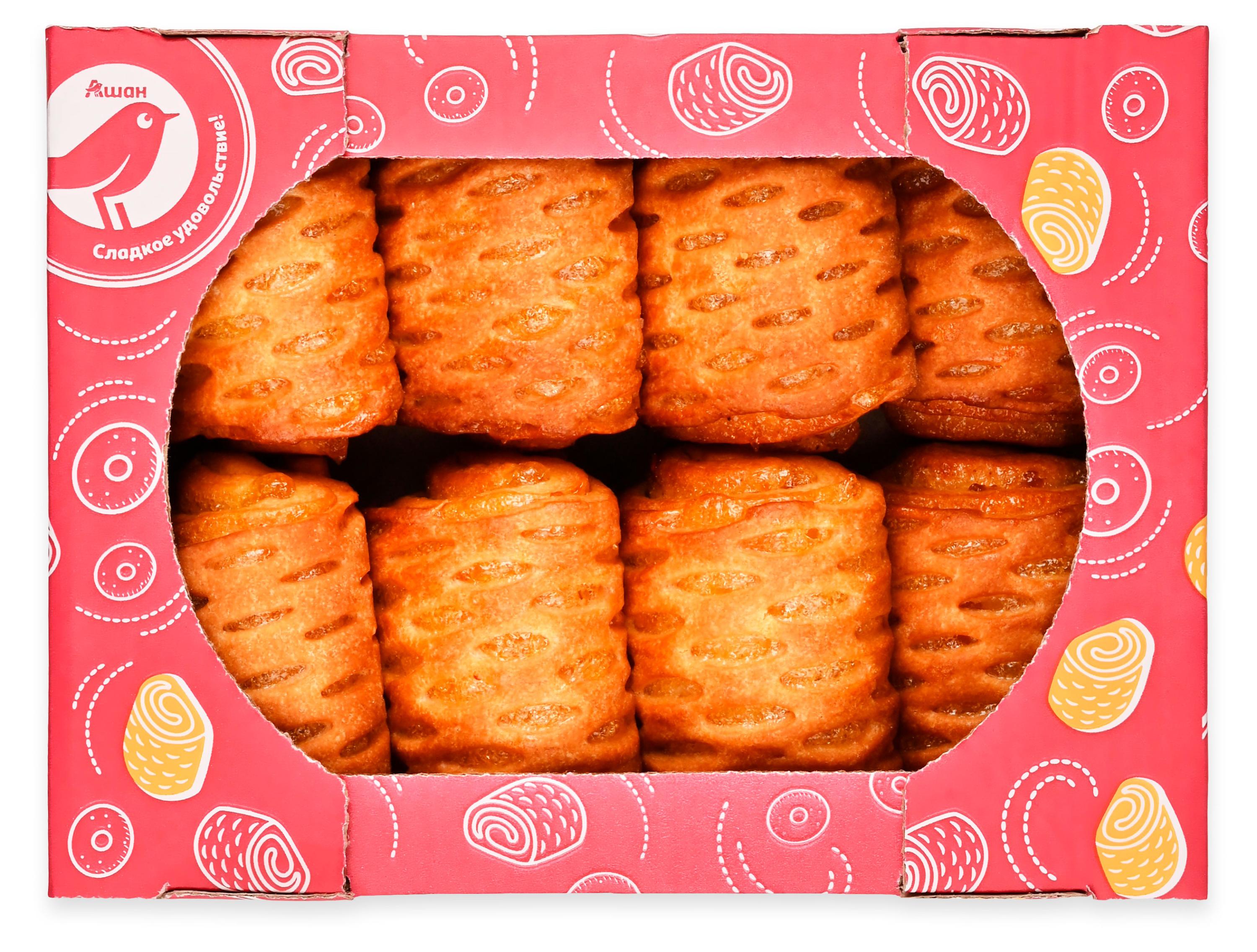 Изображение товара Сдоба АШАН Красная птица Фигурный рулет с абрикосом 400 г