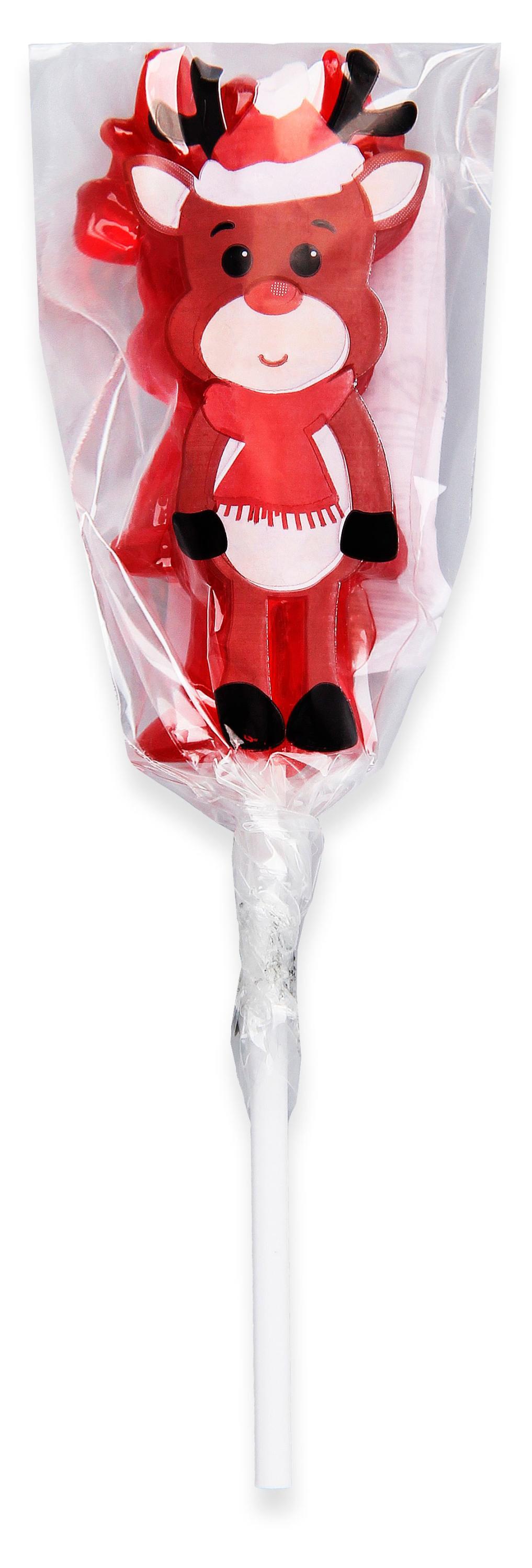 Изображение товара Карамель леденцовая АШАН Красная птица Олененок на палочке, 22 г