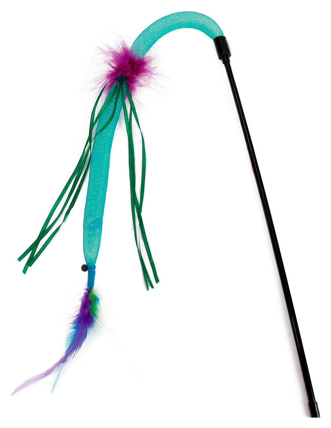 Изображение товара Игрушка-дразнилка для кошек синяя 46 см для веселых игр