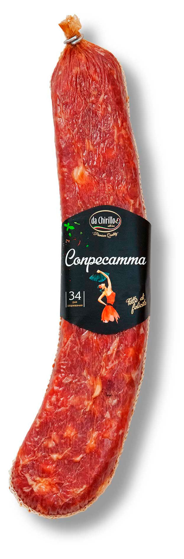 Изображение товара Колбаса сырокопченая da Chirillo Сопресатта, ~ 600 г