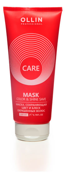 Изображение товара Маска для окрашенных волос Ollin Care сохранение цвета и блеска 200 мл