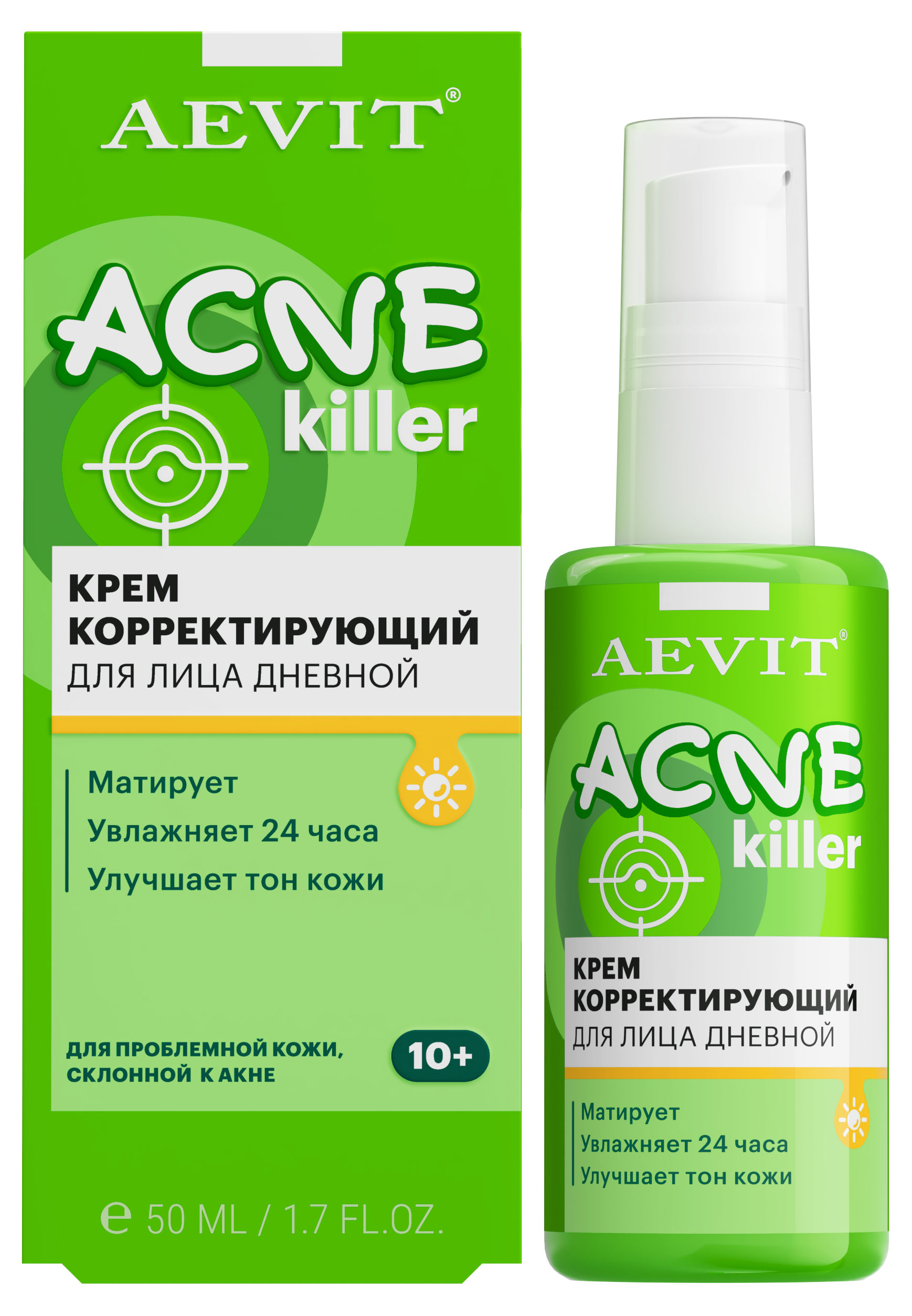 

Крем для лица AEVIT Acnekiller дневной корректирующий, 50 мл