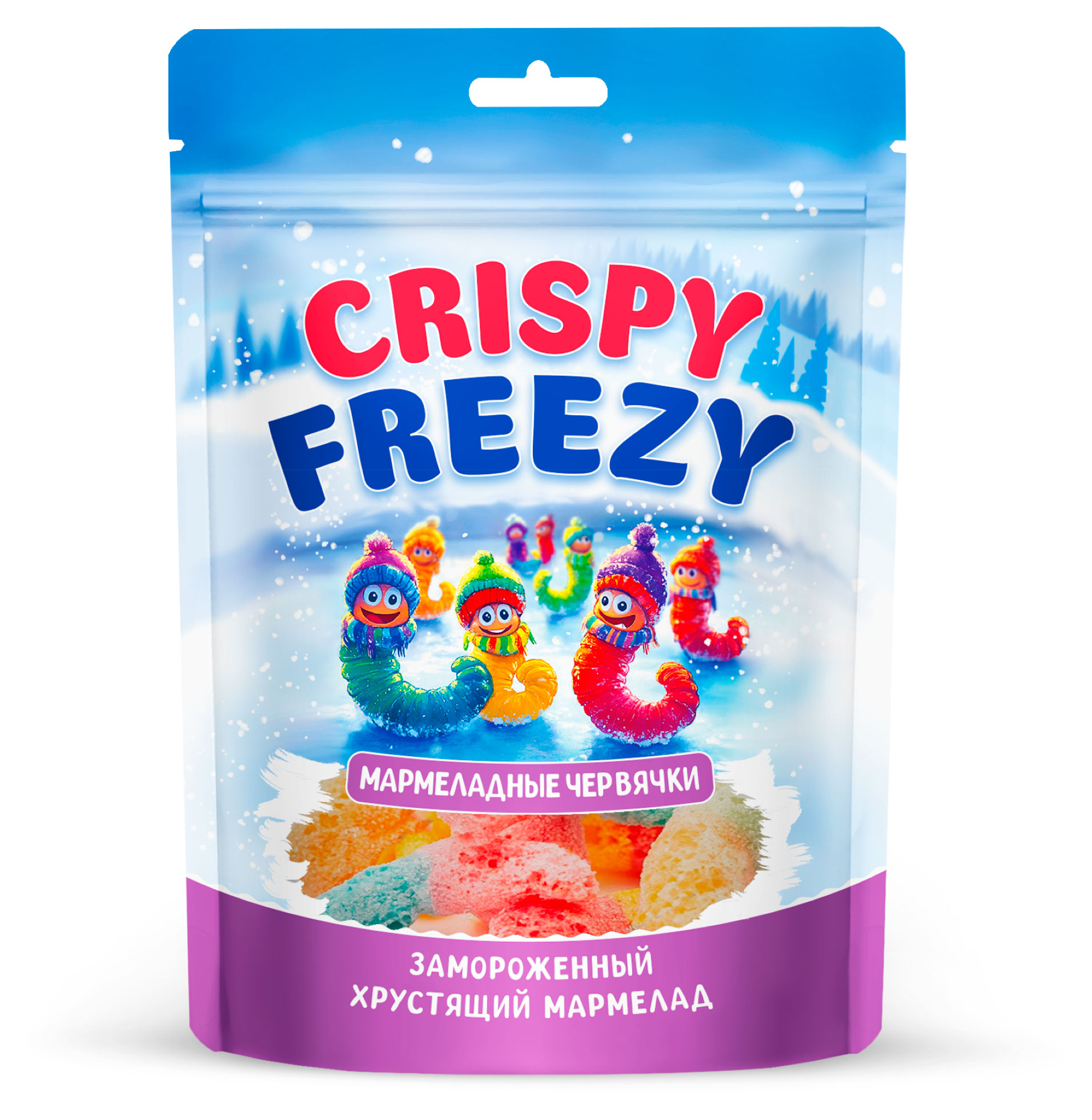 

Мармелад жевательный Freshbox Crispy Freezy Червячки Китай, 45 г