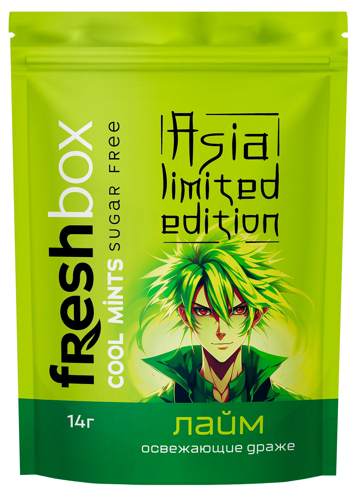 

Драже освежающее Freshbox Asia Limited Edition лайм Китай, 14 г
