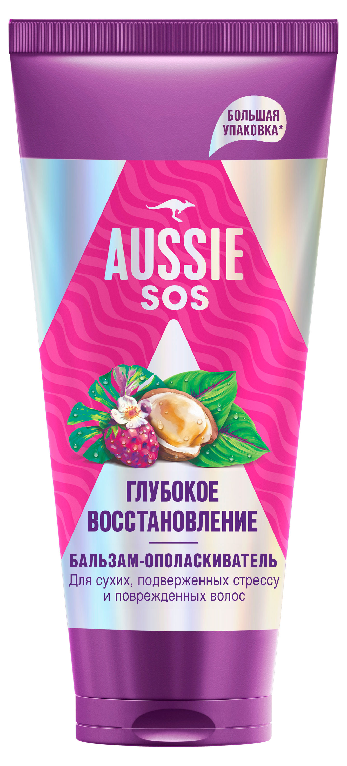 

Бальзам-ополаскиватель для волос Aussie Sos глубокое восстановление, 350 мл