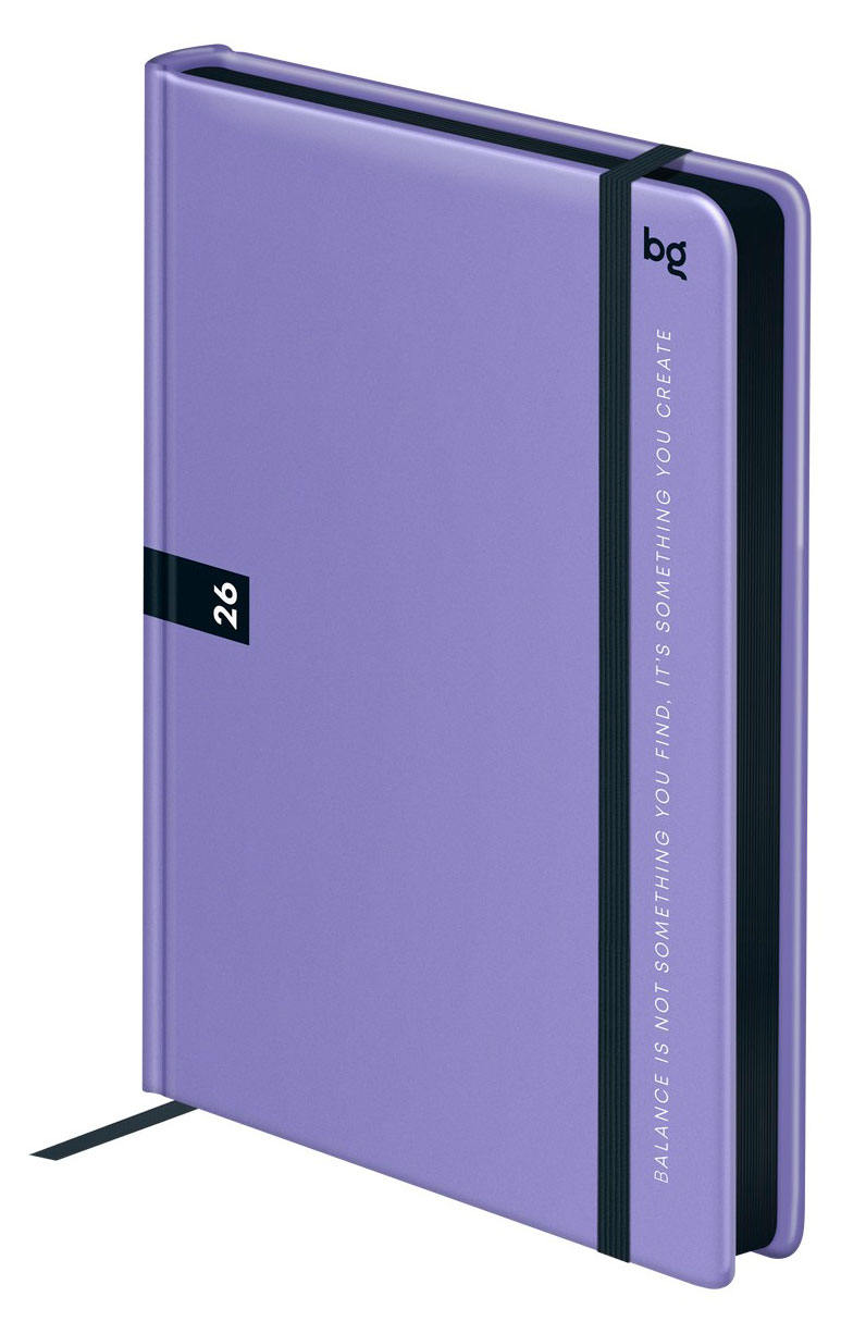 

Ежедневник BG Monochrome Mauve датированный А5, 176 л