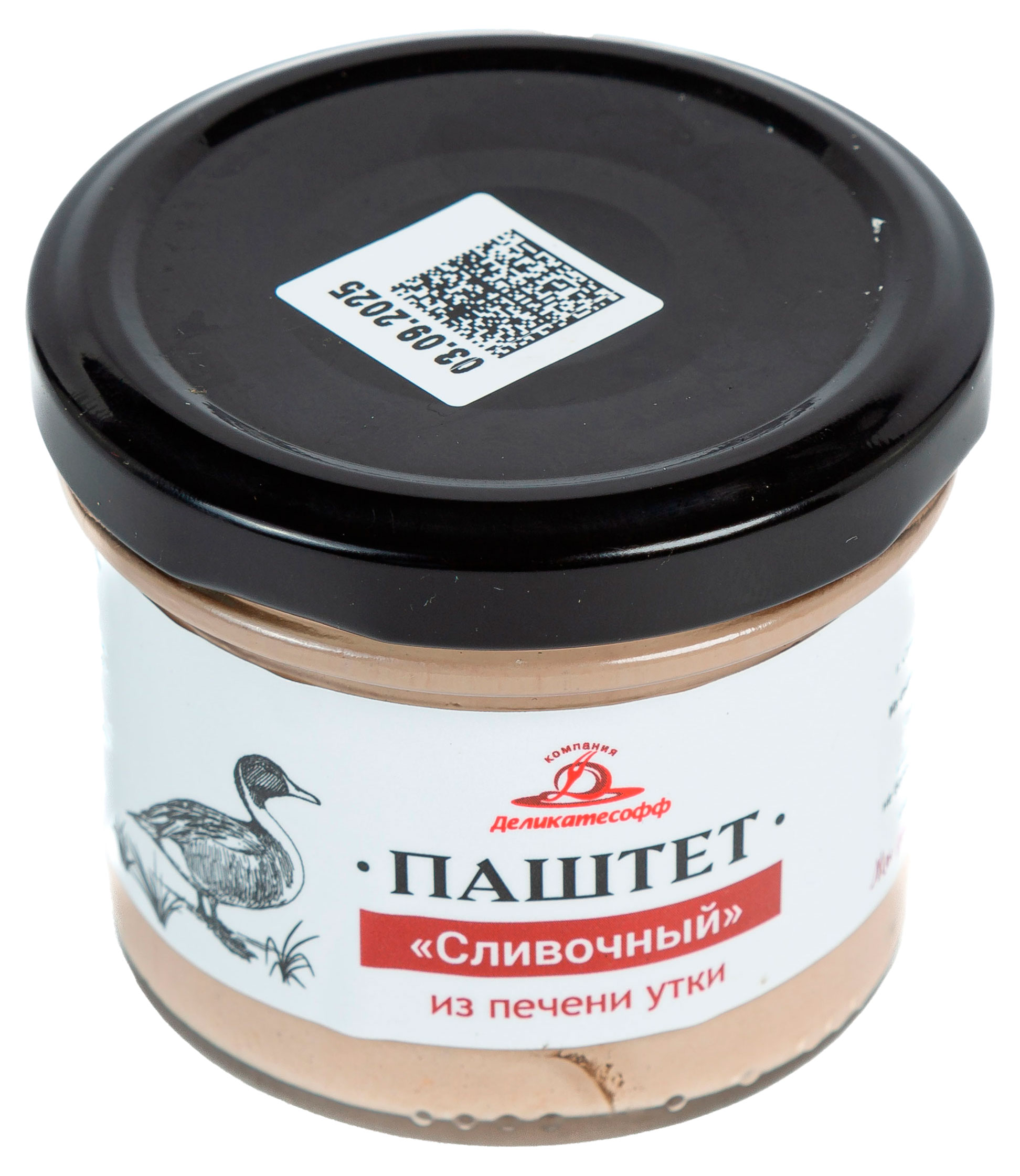 Изображение товара Паштет из печени утки "Деликатесофф" сливочный 100 г