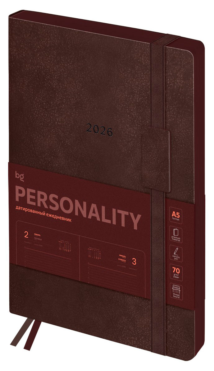 

Ежедневник BG Personality Mokko датированный А5, 176 л