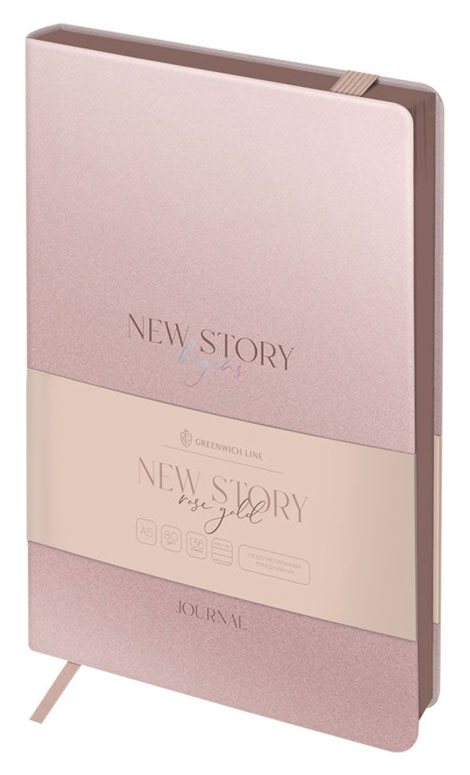 Изображение товара Ежедневник Greenwich Line New Story Rosegold недатированный А5 136 листов