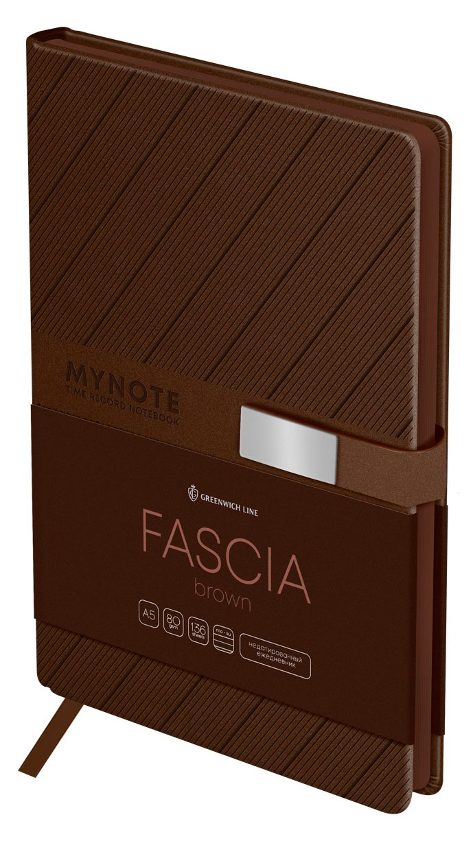 Изображение товара Недатированный ежедневник Greenwich Line Fascia А5 136 листов искусственная кожа