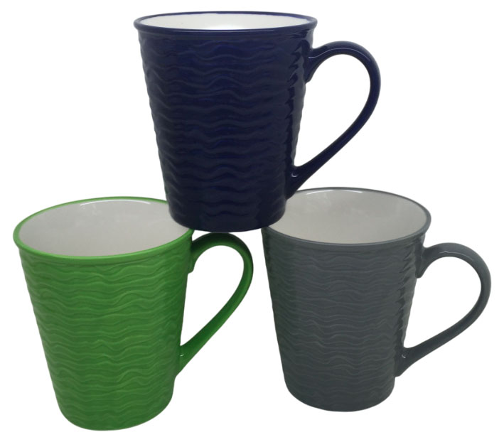 Изображение товара Фарфоровая кружка с узорами 360 мл для горячих и холодных напитков