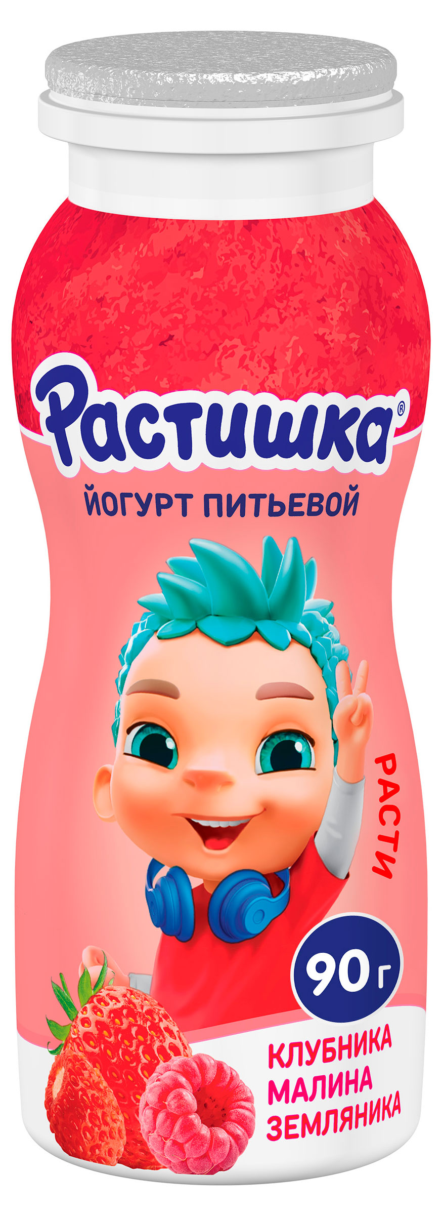 

Йогурт питьевой детский Растишка Клубника-малина-земляника 1,6% БЗМЖ, 90 г