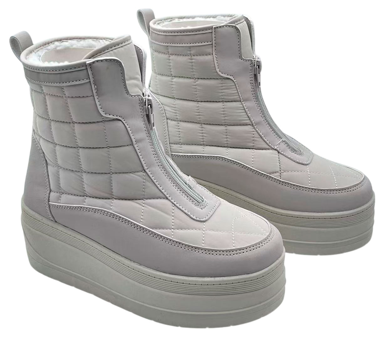 Изображение товара Полусапоги женские InExtenso бежевые зимние для повседневной носки размеры 36-41