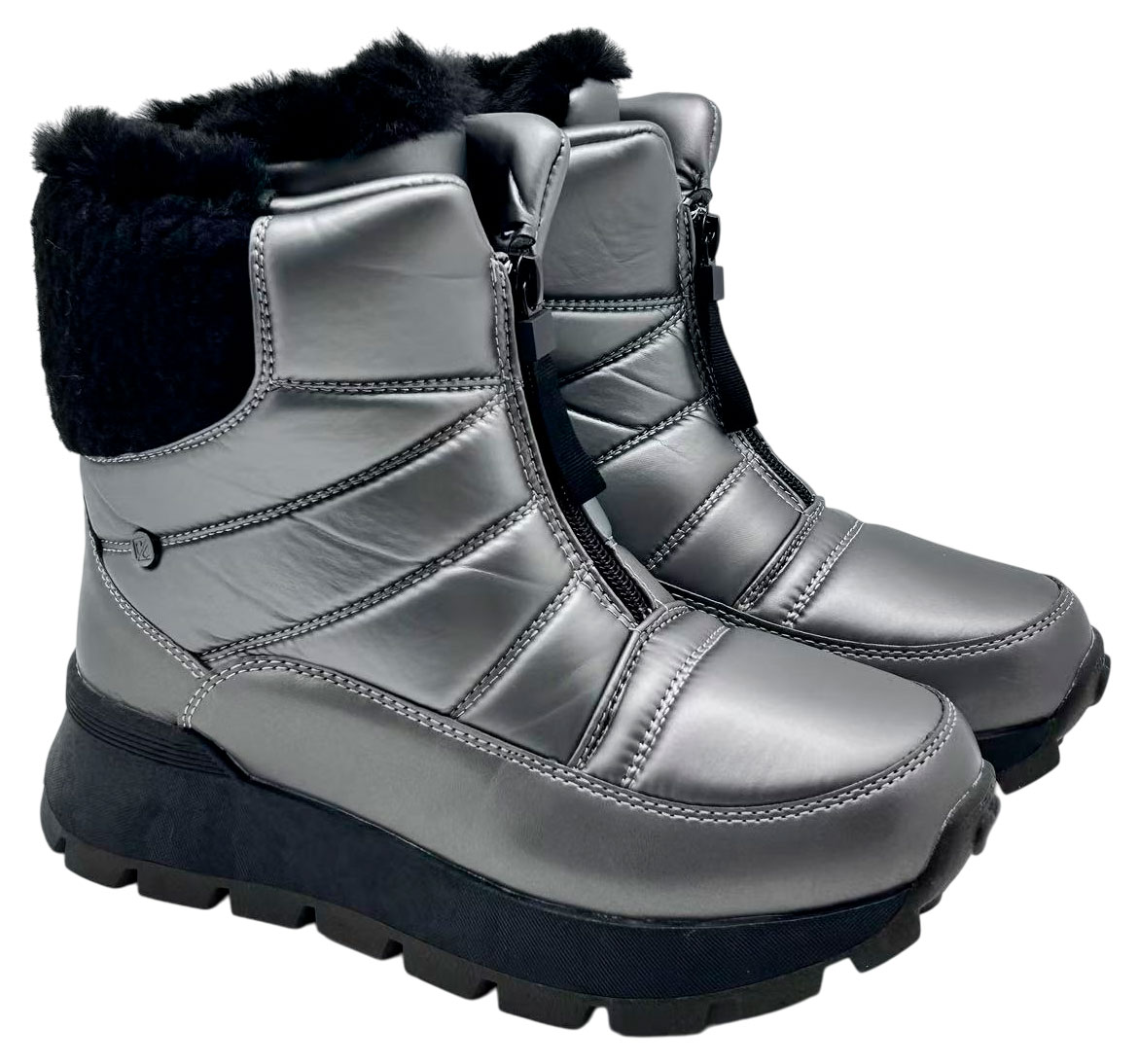 Изображение товара Женские полусапоги InExtenso темно-серого цвета для зимы 36-41 размер