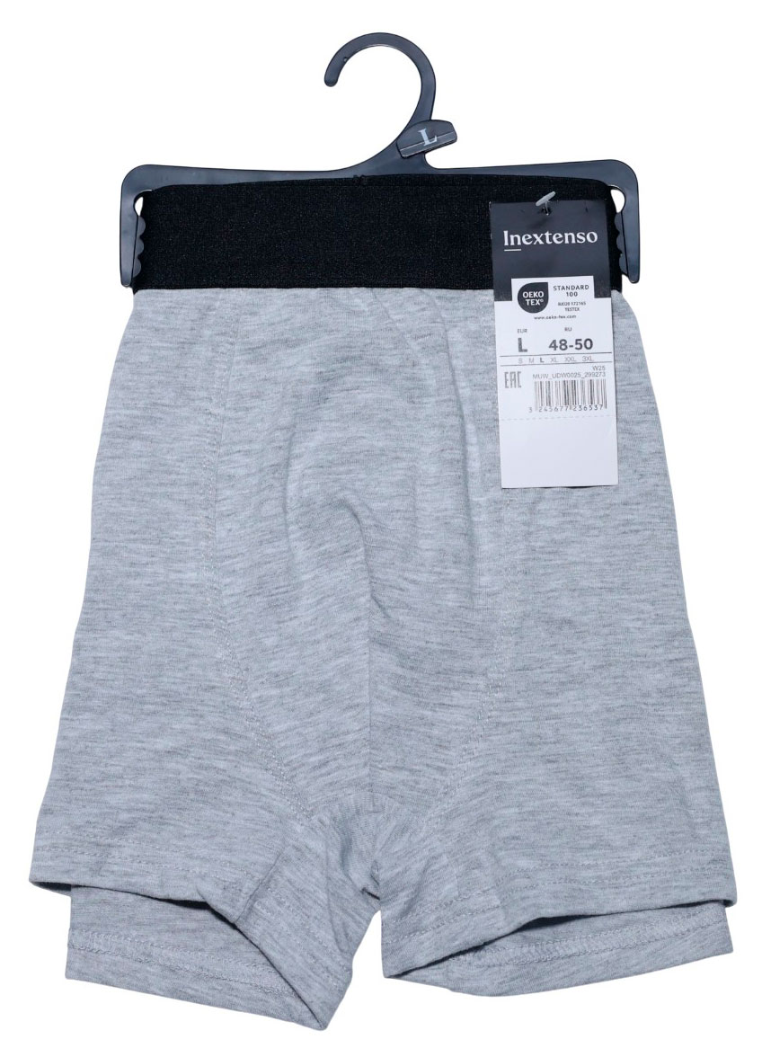 

Трусы-боксеры мужские InExtenso светло-серые, р. S-3XL