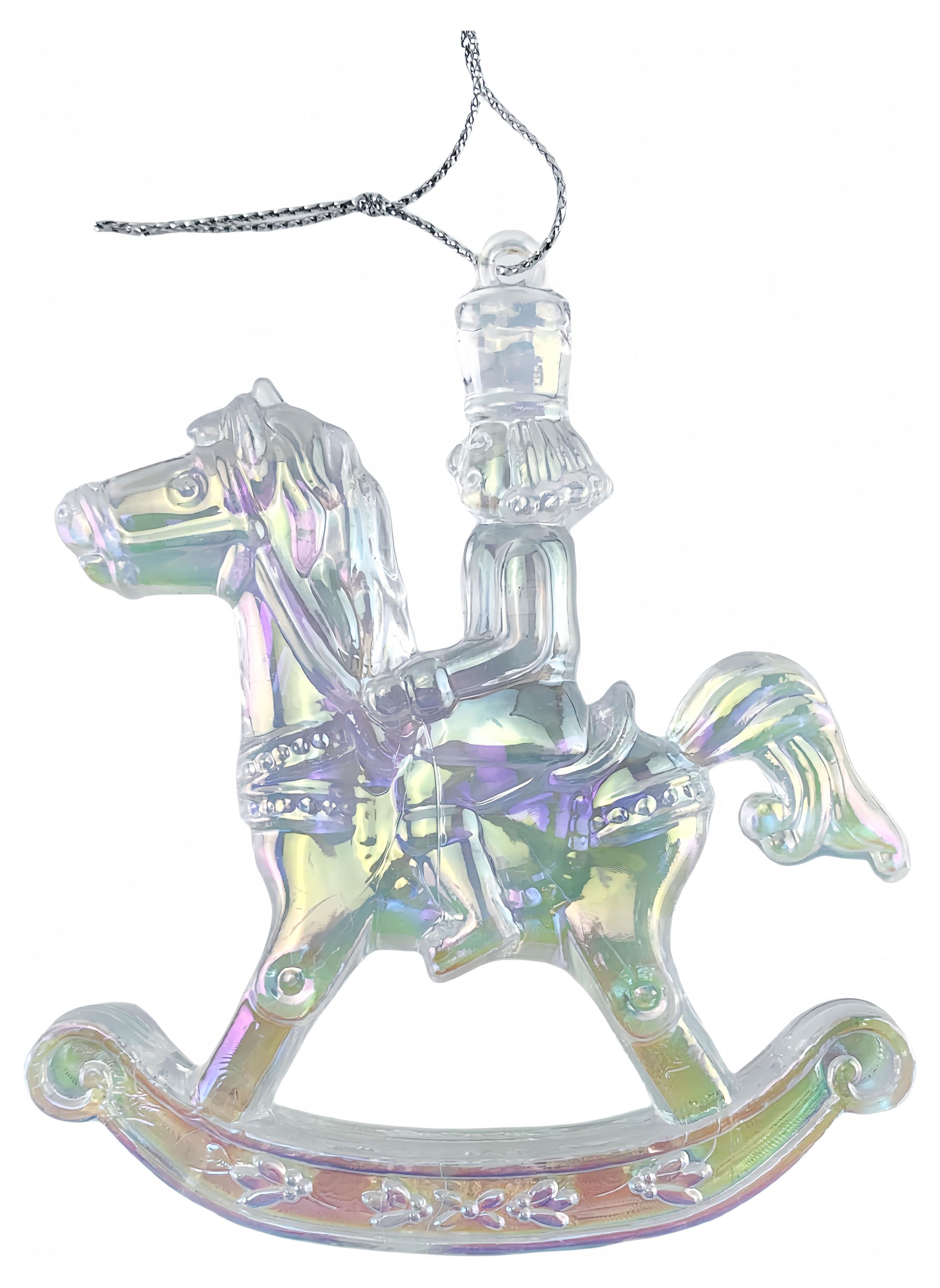 

Елочное украшение Actuel Вокруг света Подвеска Лошадка-качалка, 8 см