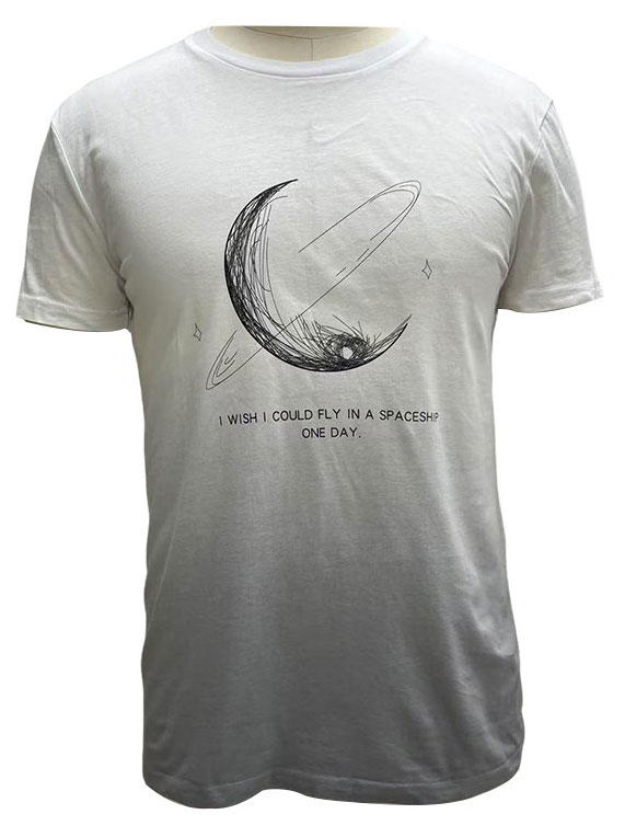 

Футболка мужская Космос белая, р. M-3XL