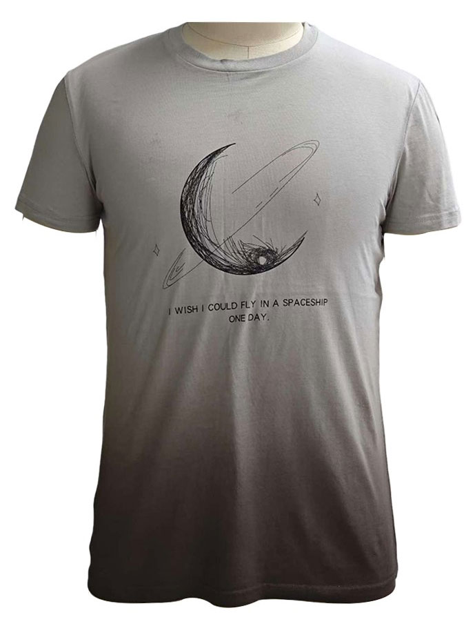 

Футболка мужская Космос серая, р. M-3XL