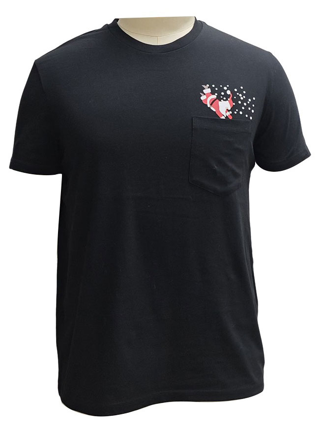 

Футболка мужская новогодняя черная, р. M-3XL