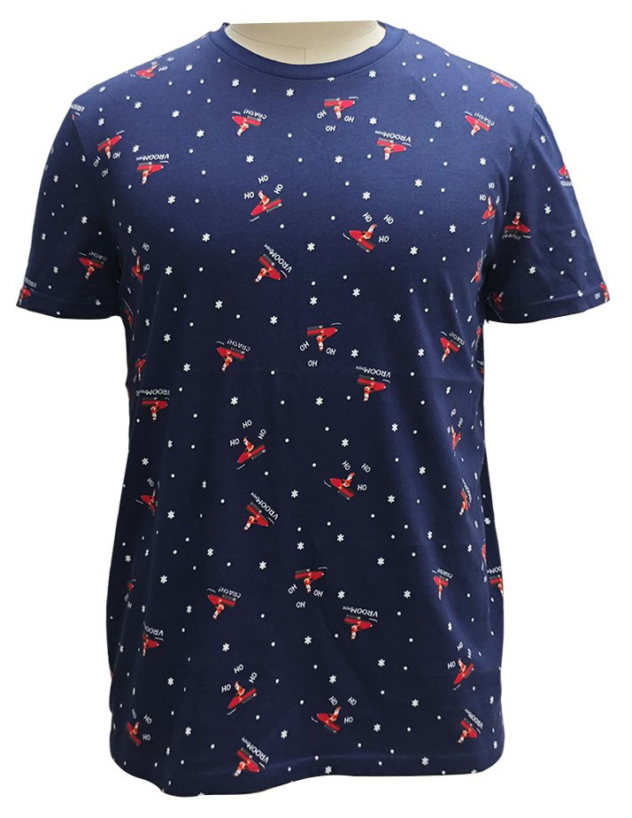 

Футболка мужская Новый Год синяя, р. M-3XL