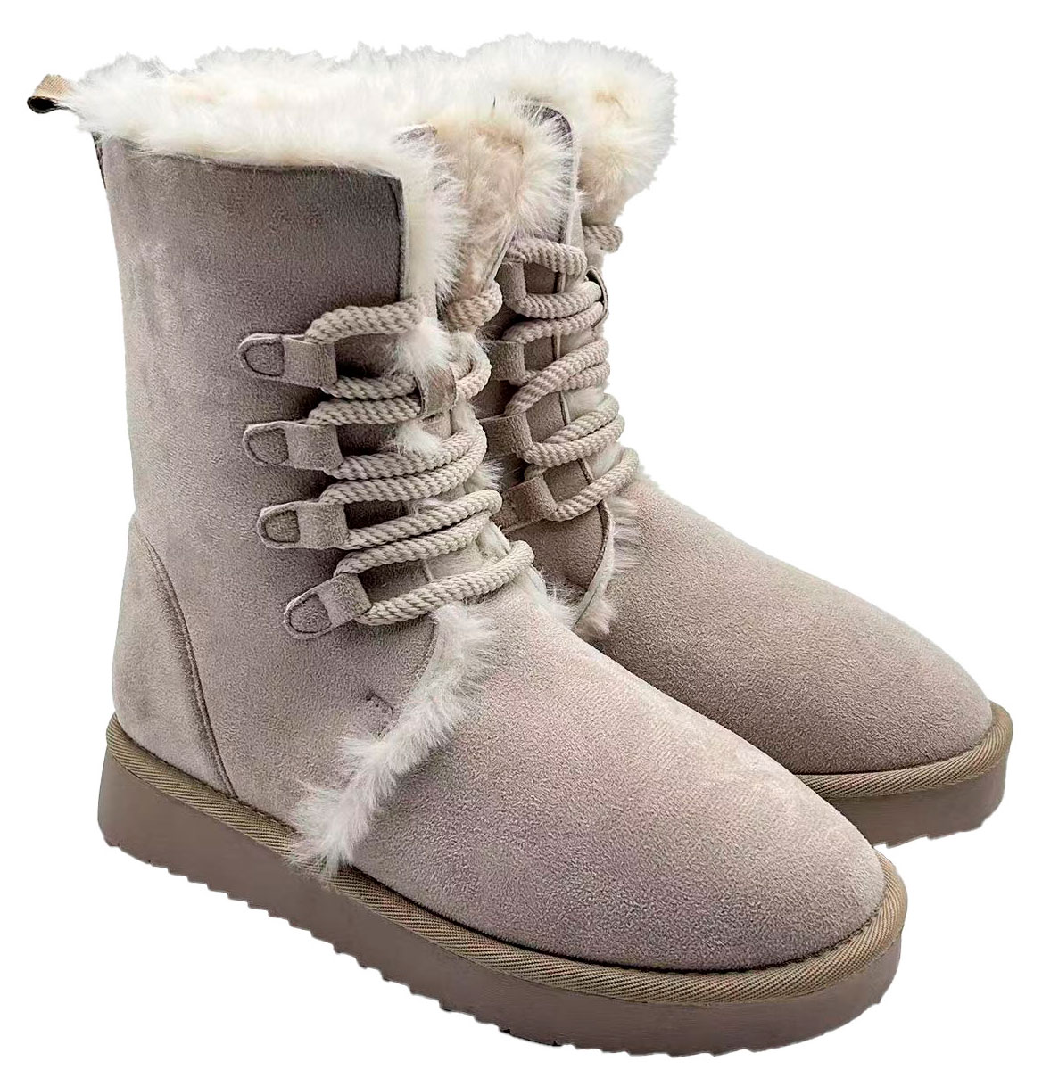 Изображение товара Женские полусапоги InExtenso бежевые демисезонные и зимние в размерном ряде 36-41