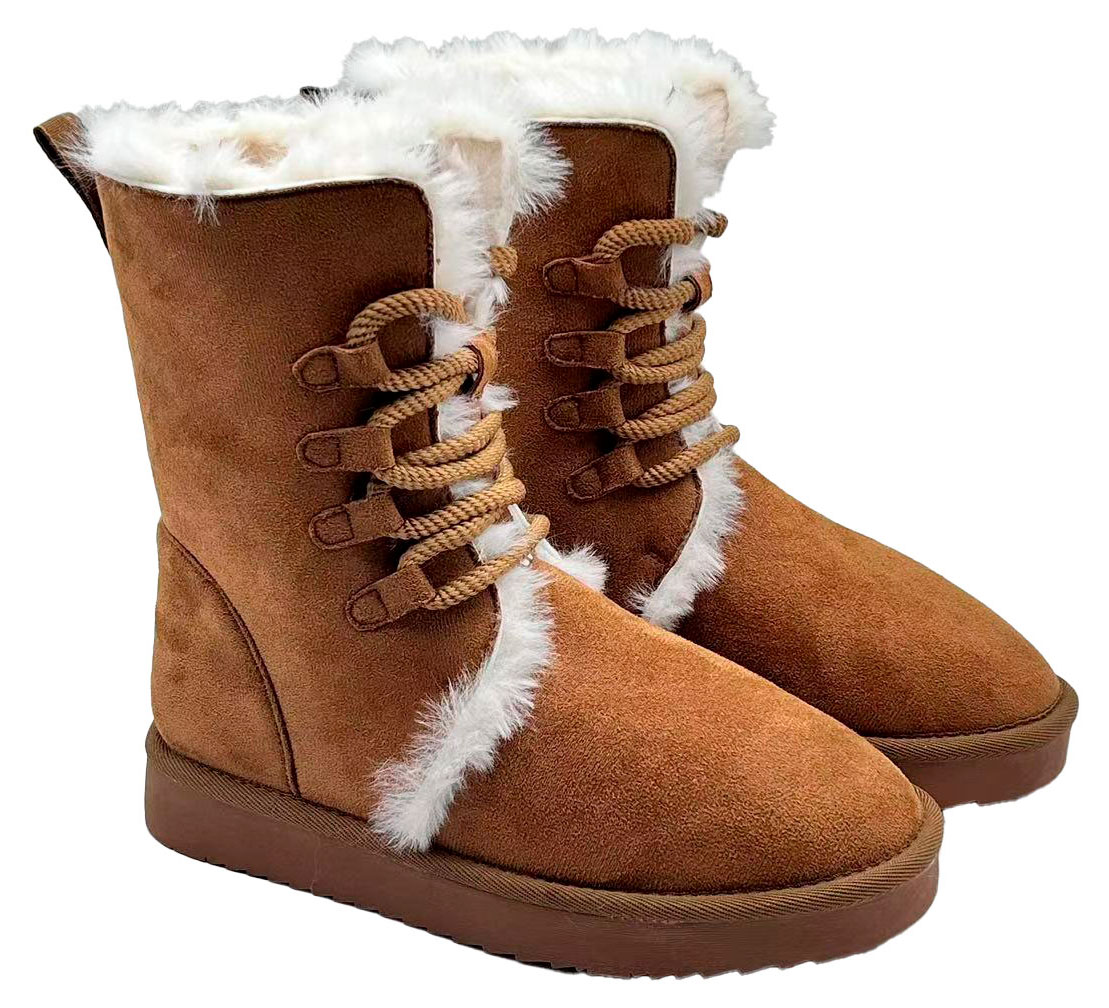 Изображение товара Полусапоги женские InExtenso коричневые, демисезонные и зимние, размеры 36-41