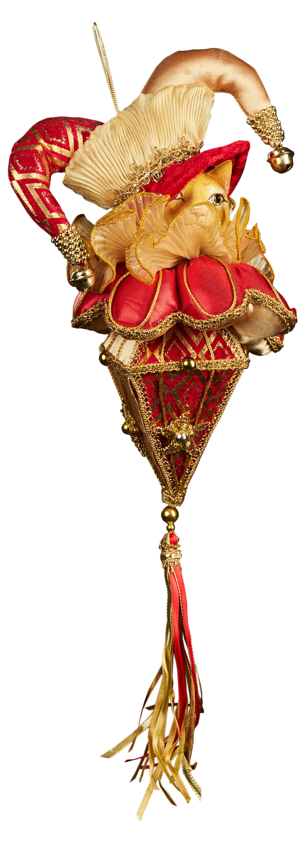 

Елочное украшение Подвеска Christmas DeLuxe Кот, 16х45 см