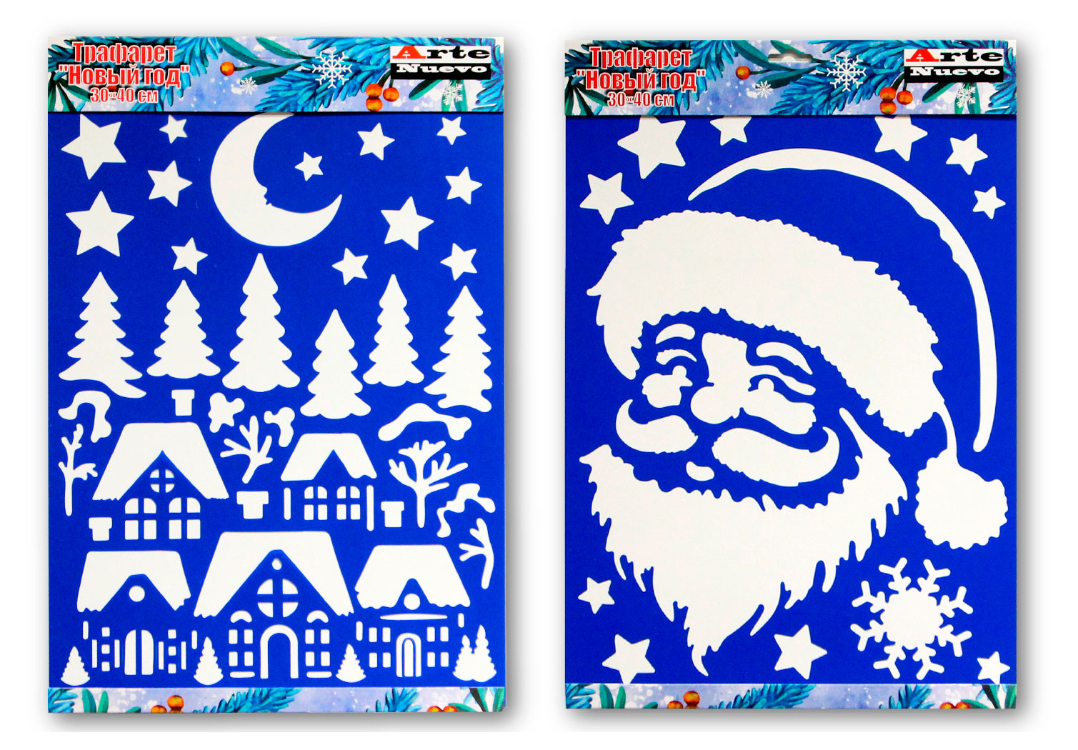 

Трафарет ArteNuevo Новый год, 30х40 см