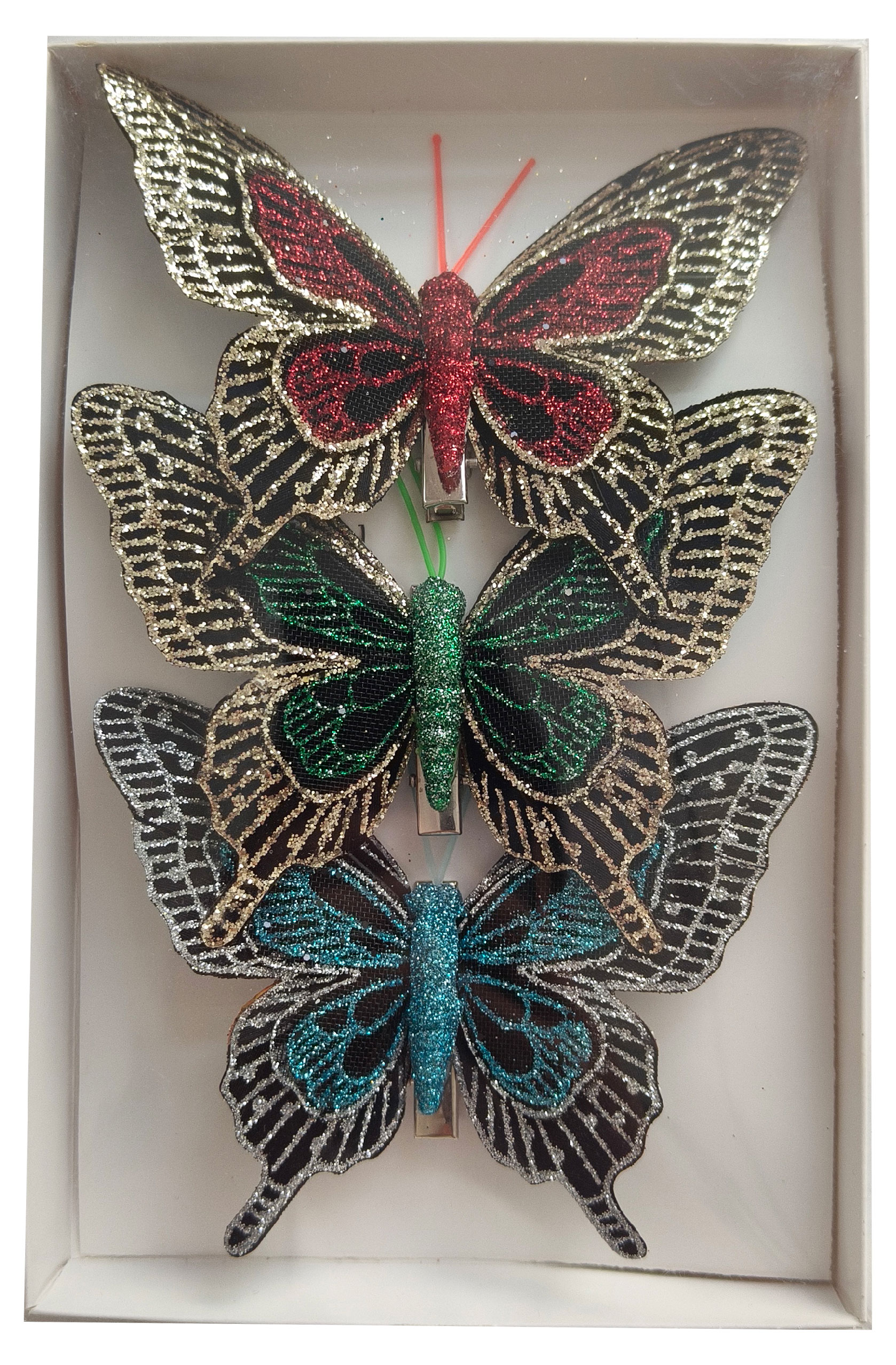 

Подвеска Actuel Вокруг света Бабочка на клипсе текстиль, 8 см