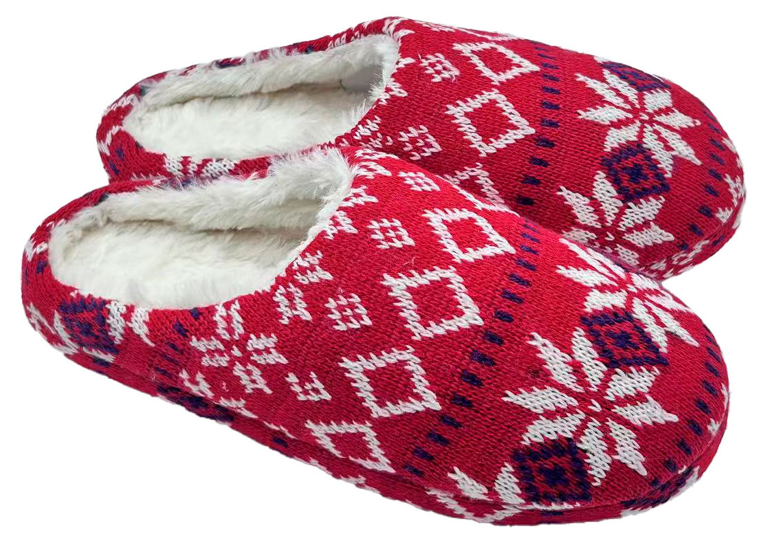 

Тапочки женские новогодние InExtenso зимние красные, р 36-41