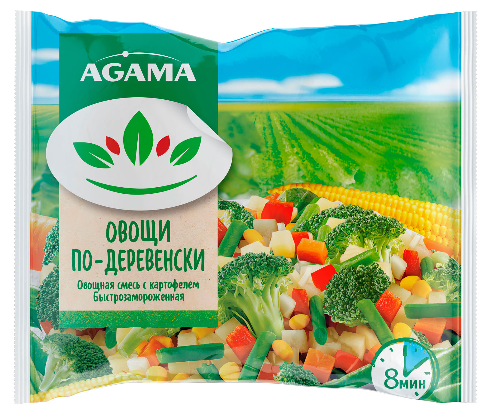 Изображение товара Замороженная овощная смесь Agama Овощи по деревенски 400 г
