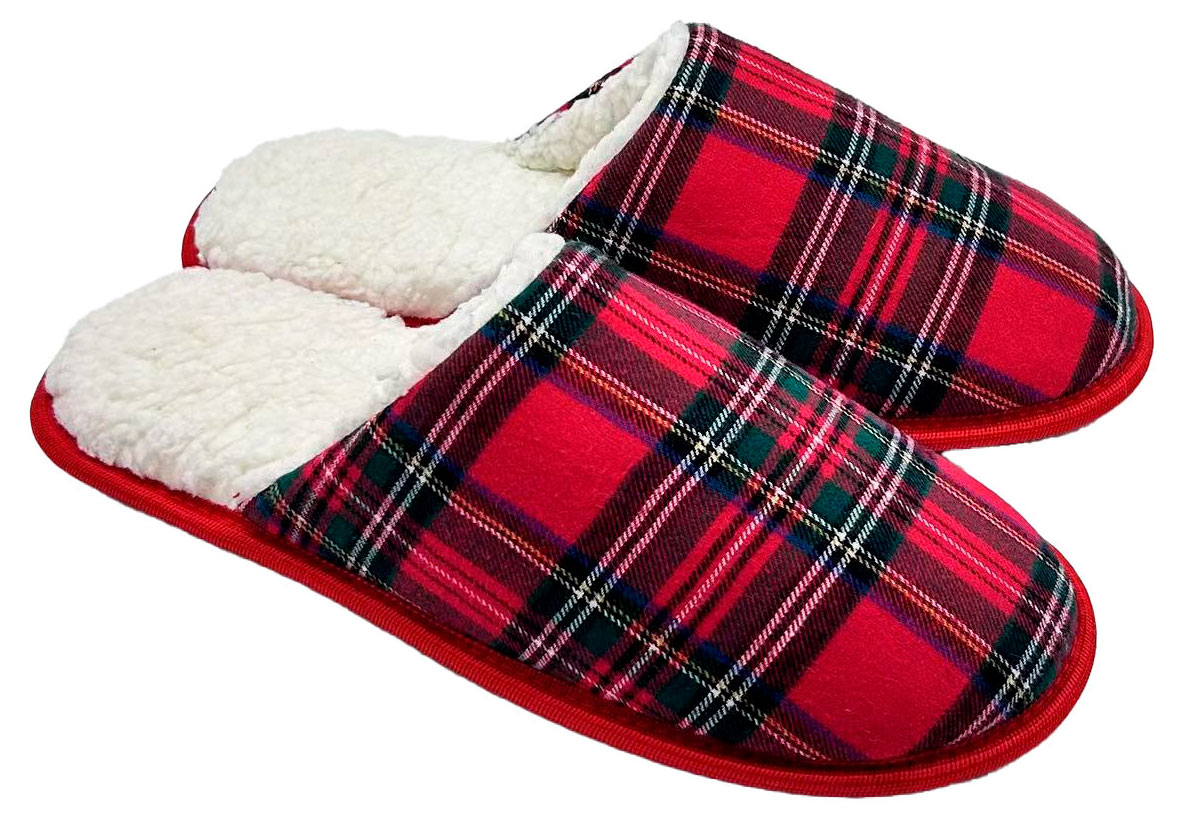 

Тапочки мужские InExtenso зимние красные, р 39/40-45/46