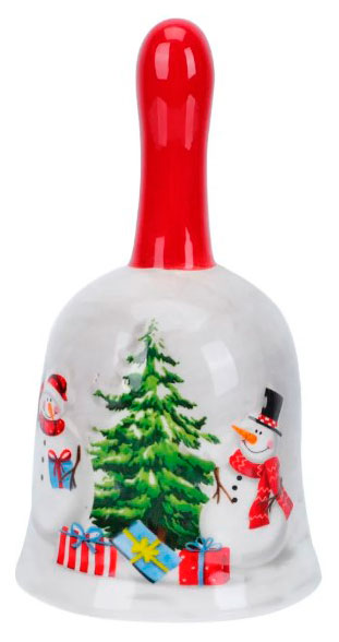 Изображение товара Новогодний сувенирный колокольчик из доломита 1 шт праздничный декор