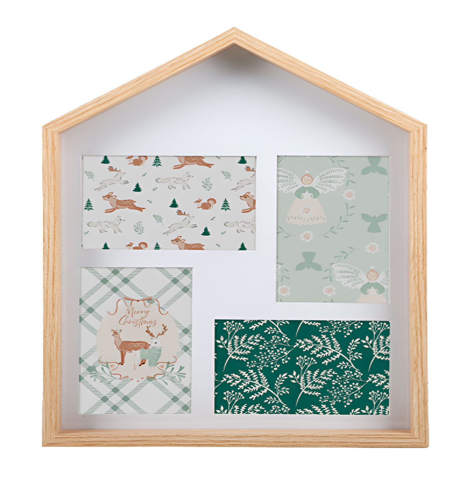 Изображение товара Мультирамка для фото Actuel Домик 30х39 см из МДФ для 4 фотографий 10x15 см