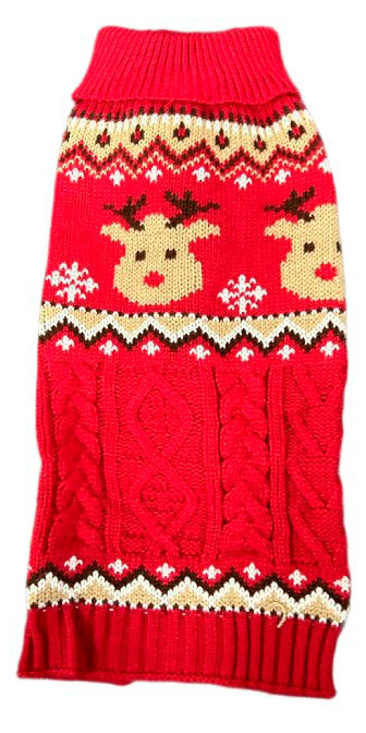 

Свитер для собаки новогодний красный