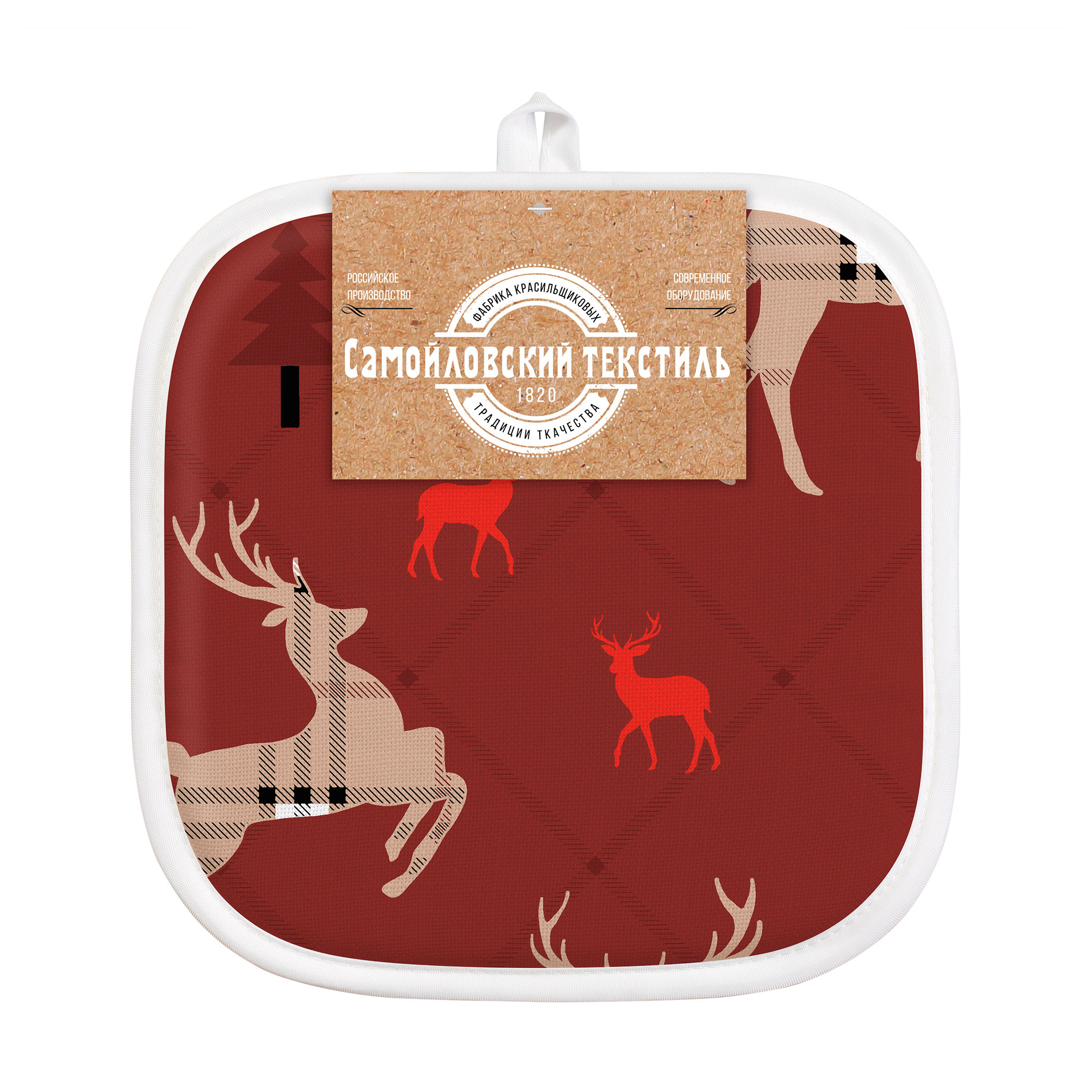 Изображение товара Прихватка Самойловский Текстиль Карибу 20х20 см