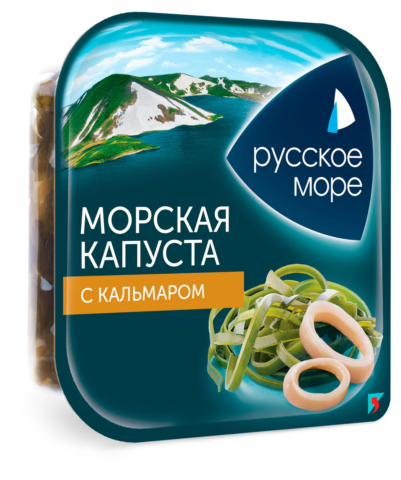 Изображение товара Морская капуста Русское море с кальмаром 200 г готовый продукт