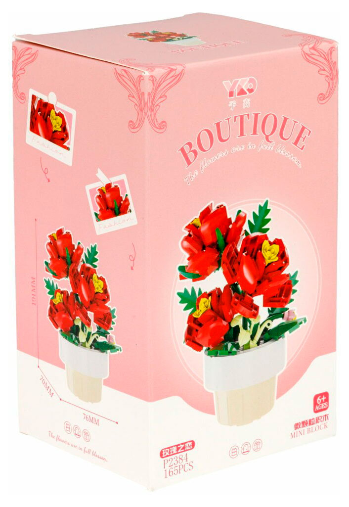 Изображение товара Конструктор 1TOY Blockformers Цветы в горшке, 1 шт в ассортименте